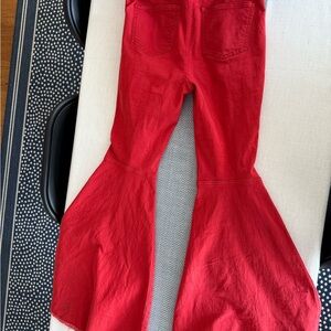 We The Free Red Flare & Wide Leg Jeans